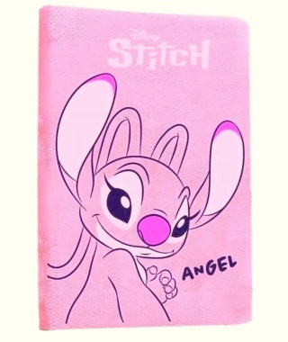 Notes pamiętnik zeszyt pluszowa okładka A5 80k linia Stitch Angel Andzia