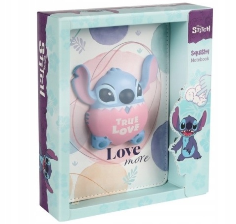 Pamiętnik 3D Stich z pianki squishy pudełko prezentowe Love more STITCH