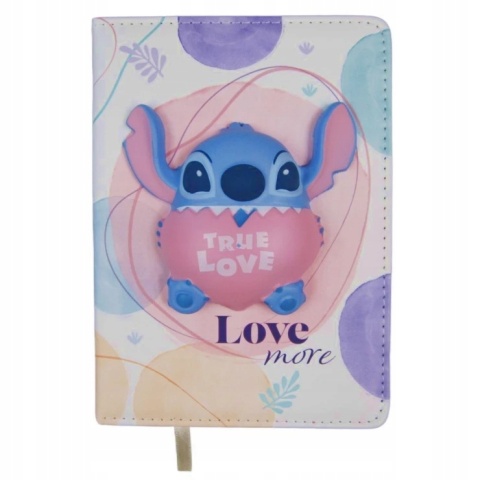 Pamiętnik 3D Stich z pianki squishy pudełko prezentowe Love more STITCH