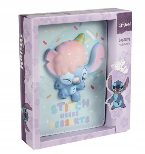 Pamiętnik Stich z pianki squishy gniotek pudełko prezentowa Lilo i STITCH