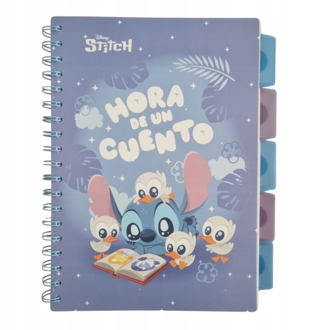 Pamiętnik notatnik notes kołonotatnik z zakładkami 100 k B5 LILO I STITCH