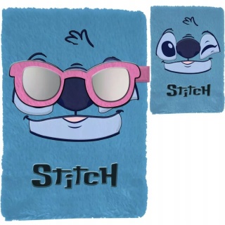 Pamiętnik sekretny puchaty Stich w okularkach na magnes LILO I STITCH