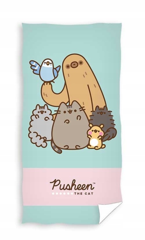 Pamiętnik z długopisem z pomponem B5 40k + ręcznik bawełna 70x140 PUSHEEN