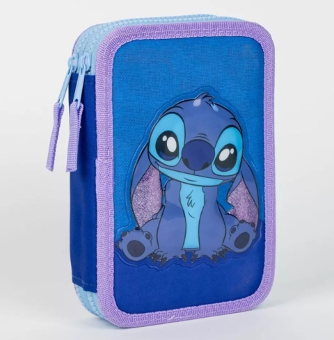 Piórnik dwukomorowy z wyposażeniem Stich LILO I STITCH CERDA