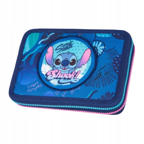 Piórnik dwukomorowy z wyposażeniem Stich LILO I STITCH