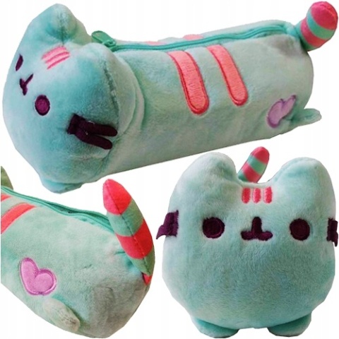 Piórnik pluszowy tuba saszetka kotek Pusheen