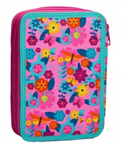 Piórnik rozkładany dwukomorowy z wyposażeniem Księżniczki Bella Kopciuszek