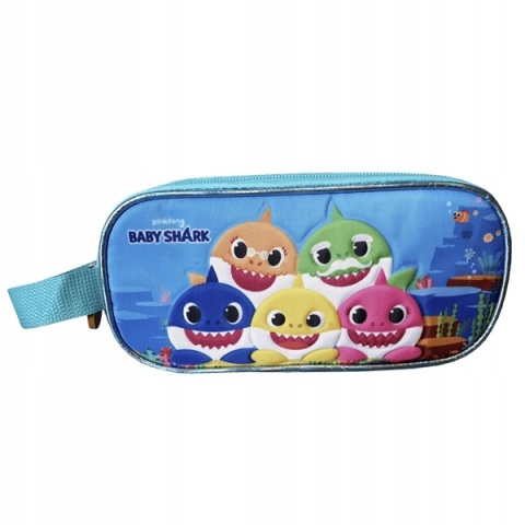 Piórnik saszetka podwójny BABY SHARK