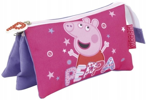 Piórnik saszetka potrójny świnka Peppa