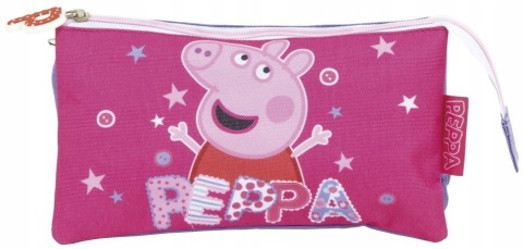 Piórnik saszetka potrójny świnka Peppa