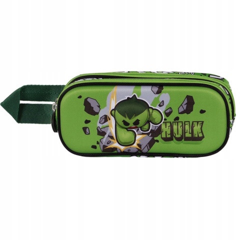 Piórnik saszetka tuba podwójna 3D Avengers Hulk