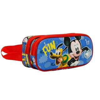 Piórnik saszetka tuba podwójna 3D Myszka Miki Mickey Pluto