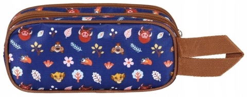 Piórnik saszetka tuba podwójna 3D król lew SIMBA little face