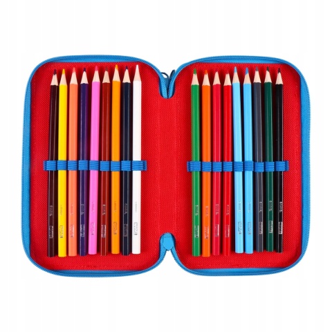 Piórnik trzykomorowy z wyposażeniem AVENGERS