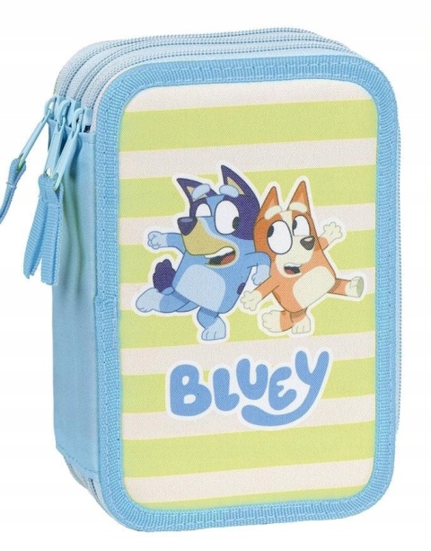 Piórnik trzykomorowy z wyposażeniem BINGO I BLUEY Piórnik trzykomorowy z wyposażeniem BINGO I BLUEY
