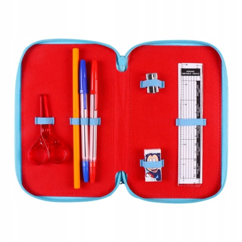 Piórnik trzykomorowy z wyposażeniem MYSZKA MIKI