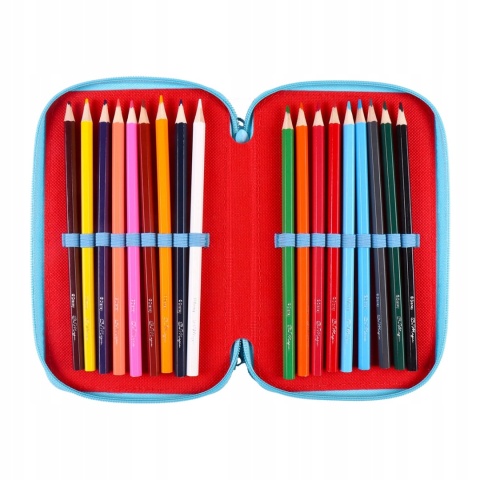 Piórnik trzykomorowy z wyposażeniem MYSZKA MIKI