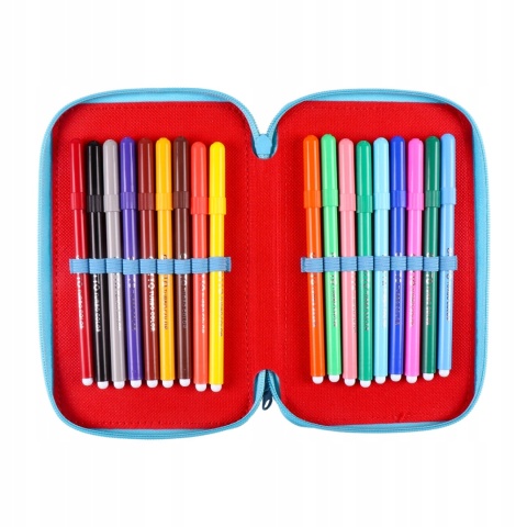 Piórnik trzykomorowy z wyposażeniem MYSZKA MIKI