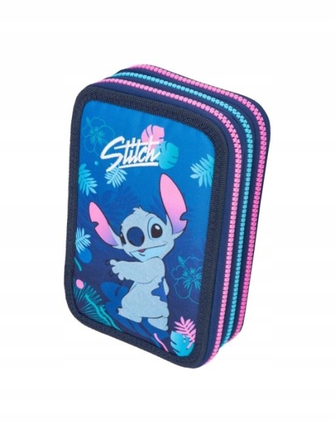 Piórnik trzykomorowy z wyposażeniem Stich LILO I STITCH