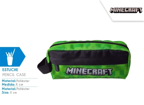 Piórnik tuba saszetka 2 komorowa MINECRAFT