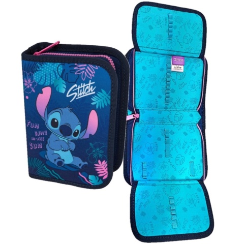 Stich piórnik bez wyposażenia rozkładany plan lekcji Lilo i Stitch