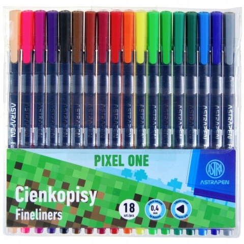 Cienkopis Astrapen Astra 18 kolorów PIXEL ONE dla fanów minecraft Cienkopis Astrapen Astra 18 kolorów PIXEL ONE dla fanów minecraft