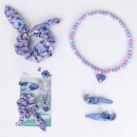Gumka do włosów frotki scrunchies Stich spinki korale Lilo i Stitch