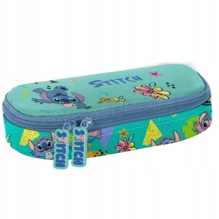 Lilo i Stitch Piórnik saszetka z przegródkami i klapką Stich