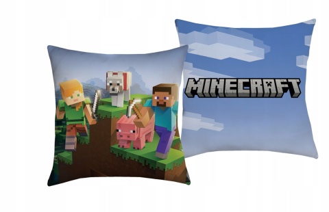 MINECRAFT poduszka dwustronna jasiek 40X40 cm MINECRAFT poduszka dwustronna jasiek 40X40 cm