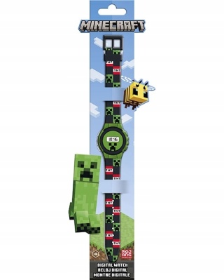 Minecraft zegarek elektroniczny na rękę dziecięcy