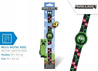 Minecraft zegarek elektroniczny na rękę dziecięcy
