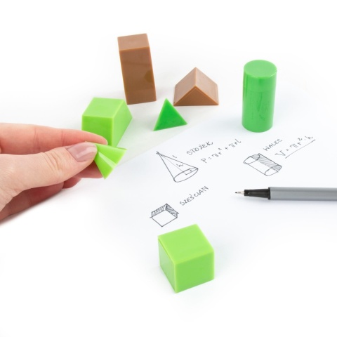 Modele 3D figur geometrycznych B Kidea PIXEL zestaw 8 modeli