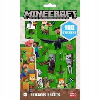 Naklejki zestaw naklejek nalepki MINECRAFT dla gracza Creeper 100 szt