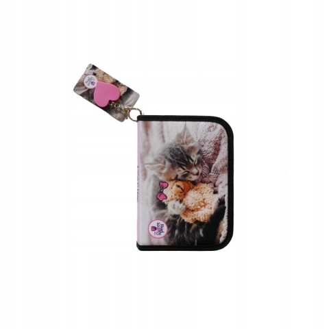 Piórnik rozkładany z wyposażeniem plan lekcji kot kotek Sweet pets