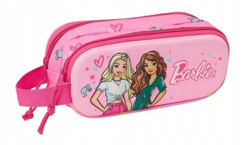 Piórnik saszetka tuba podwójna 3D BARBIE Safta