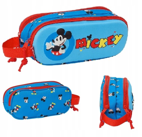 Piórnik saszetka tuba podwójna 3D wypukły Myszka Miki MIckey Safta
