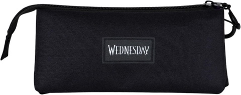 Piórnik trzykomorowy saszetka Wednesday Addams mundurek Piórnik trzykomorowy saszetka Wednesday Addams mundurek