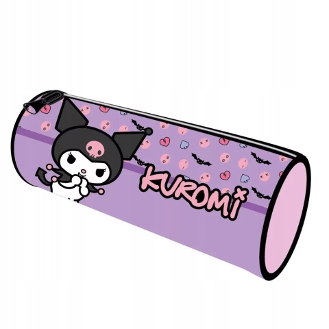 Piórnik tuba saszetka kosmetyczka fioletowy Kuromi Sanrio Piórnik tuba saszetka kosmetyczka fioletowy Kuromi Sanrio