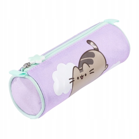 Piórnik tuba saszetka okrągły kot PUSHEEN VIOLET