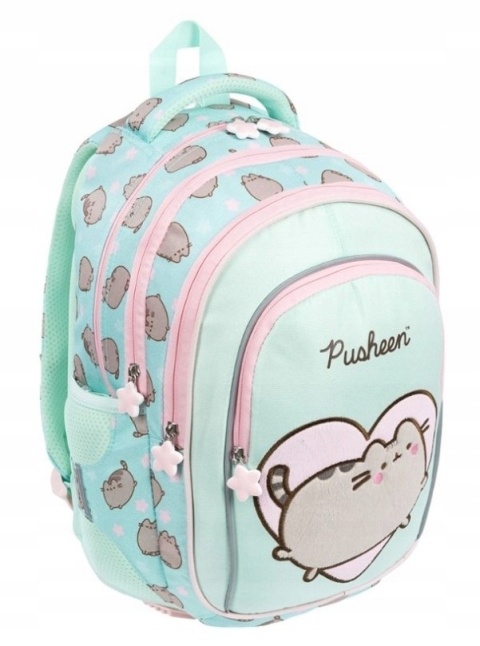 Plecak szkolny + worek + piórnik +wyprawka zestaw upominkowy kot Pusheen