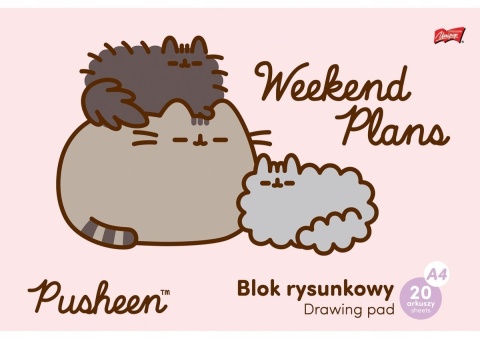 Plecak szkolny + worek + piórnik +wyprawka zestaw upominkowy kot Pusheen
