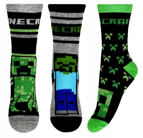 Skarpetki skarpety MINECRAFT 3-pak 27/30