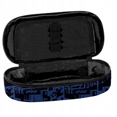 Spiderman Piórnik saszetka z przegródkami i klapką