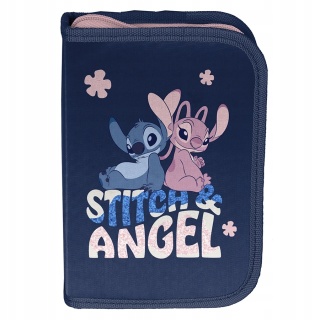 Stich Andzia piórnik bez wyposażenia rozkładany pojedynczy Angel i Stitch