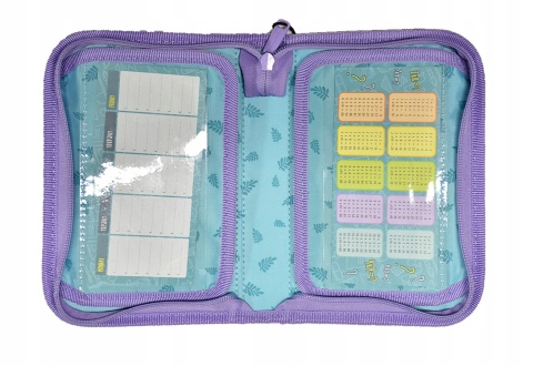 Stich piórnik bez wyposażenia rozkładany plan lekcji Lilo i Stitch pastel