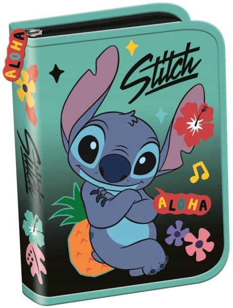 Stich piórnik bez wyposażenia rozkładany pojedynczy MInt Aloha Stitch