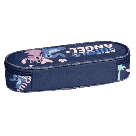 Stitch i Angel Piórnik saszetka z przegródkami i klapką Stich Andzia brokat