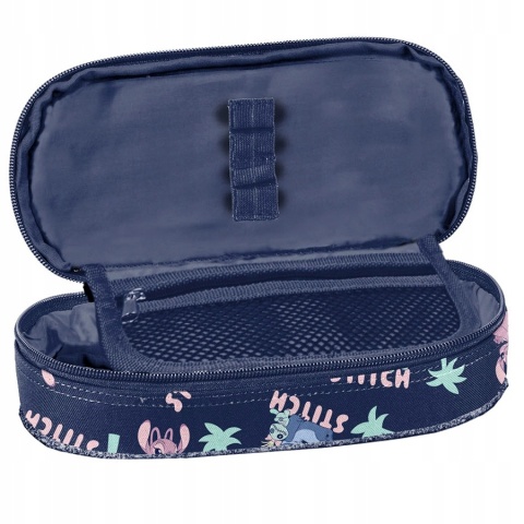Stitch i Angel Piórnik saszetka z przegródkami i klapką Stich Andzia brokat
