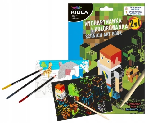 Wydrapywanka i kolorowanka GAME jak minecraft