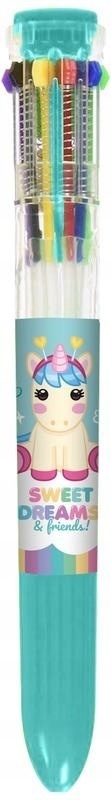 Długopis 10 kolorowy Jednorożce unicorn Sweet Dreams